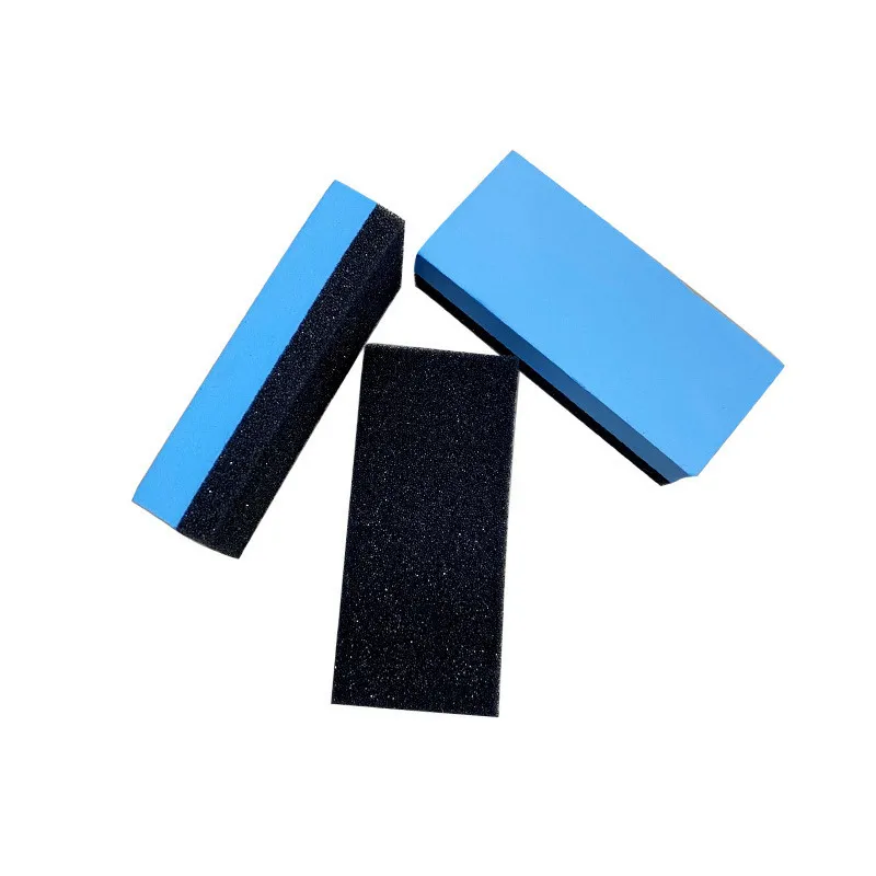 2-in-1 Car Detailing Sponge Block – Dual-Purpose Applicator for Paint Ceramic Coating & Glass Nano Coating, Non-Shedding High-Density Sponge for Scratch-Free Even Application